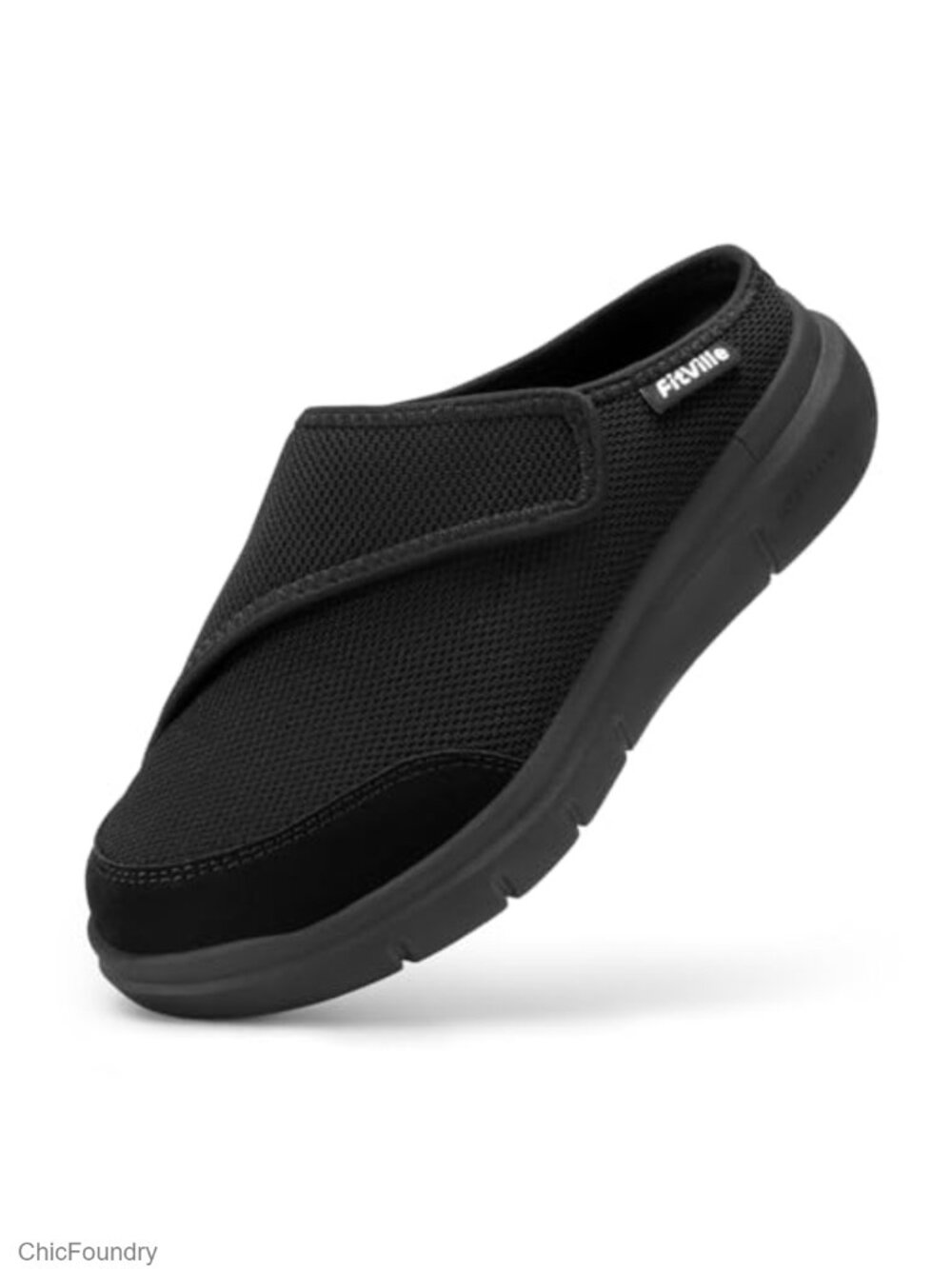 Wide Adjustable Slippers with Arch Support Slip On Mules Clogs for Swollen Feet